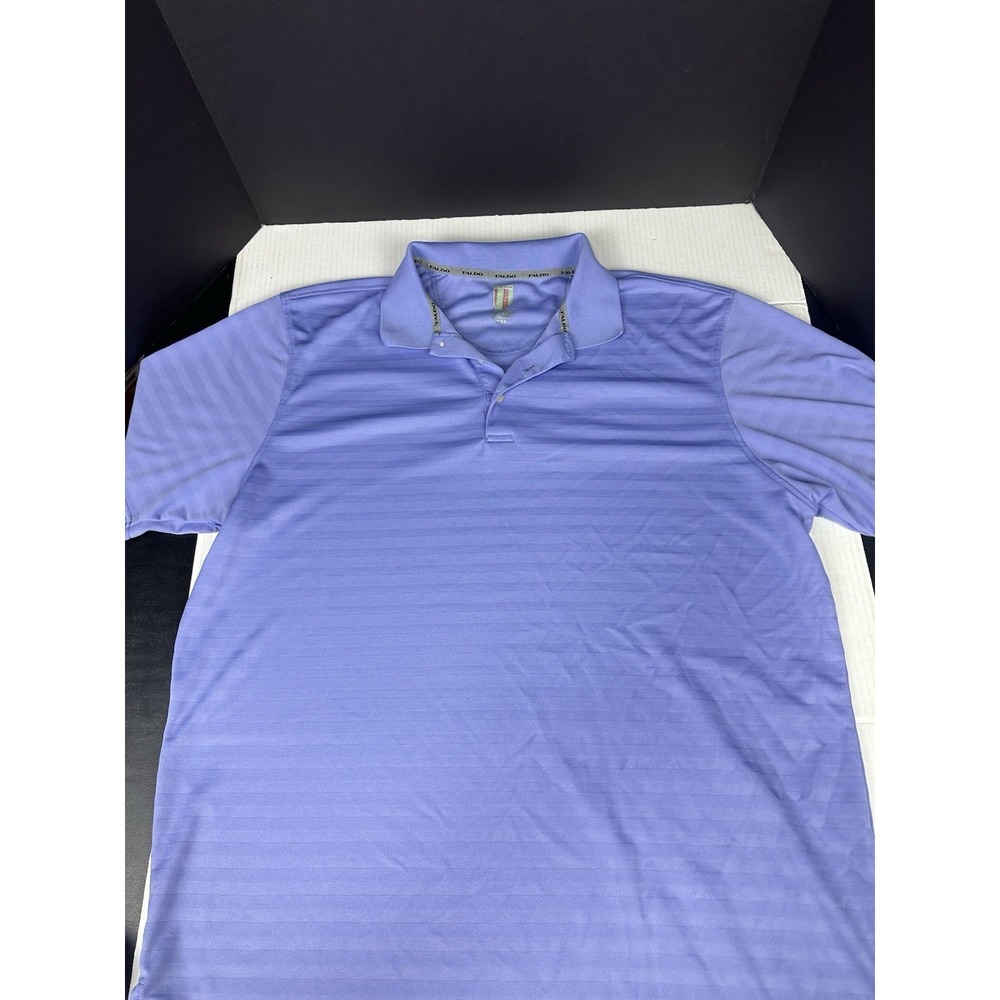 Faldo Polo Shirt Mens 2XL PURPLE Short Sleeve Polyester Polo
